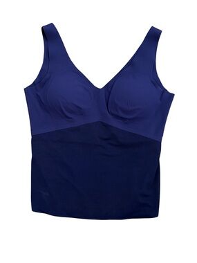 Honeylove Liftwear Tank Shapewear Navy Blue Wireless Size 1X Slimming